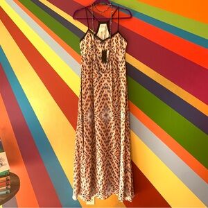 Graylin Printed Silk Maxi Dress - Size XS